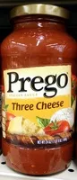 Mängden socker i Prego sauces tomato & cheese