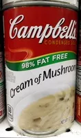 Mängden socker i Campbell's soup cream mushroom-ff