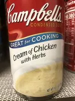 Mängden socker i Campbell's soup cream chicken & herbs