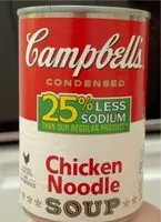 Mängden socker i 25% Less Sodium Chicken Noodle Soup