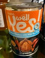 Mängden socker i Campbell's well yes soup chicken with white wild rice