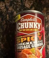 Mängden socker i Campbell’s  CHUNKY Spicy Chicken & Sausage Gumbo