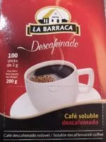 Mängden socker i Café soluble descafeinado