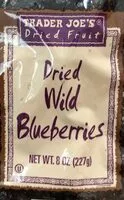 Mängden socker i Dried Wild Bluberries