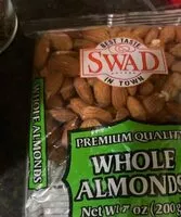 Mängden socker i Whole almonds