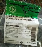 Mängden socker i Espalda marcada congelada