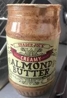 Mängden socker i Trader joe's, creamy almond butter