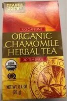 Mängden socker i Organic chamomile herbal tea