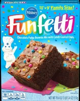 Mängden socker i Funfetti Chocolate Fudge Brownie Mix
