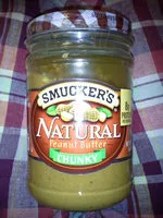 Mängden socker i Natural chunky peanut butter