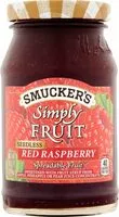 Mängden socker i Simply fruit red raspberry spreadable fruit