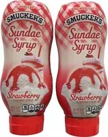 Mängden socker i Sundae syrup strawberry flavored syrup