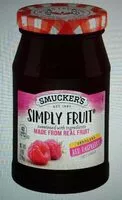 Mängden socker i Simply fruit seedless red raspberry