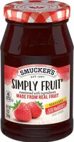 Mängden socker i Simply fruit spread strawberry