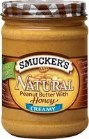 Mängden socker i Natural peanut butter with honey
