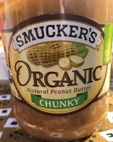 Mängden socker i Organic natural chunky peanut butter