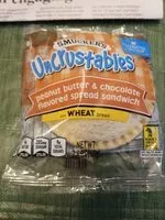Mängden socker i Uncrustables peanut butter & chocolate flavored spread sandwich