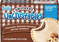 Mängden socker i Chocolate Flavored Hazelnut Spread Sandwich