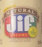 Mängden socker i Natural creamy peanut butter spread