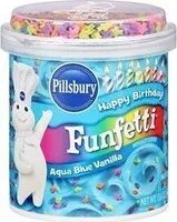 Mängden socker i Aqua Blue Vanilla Funfetti Frosting