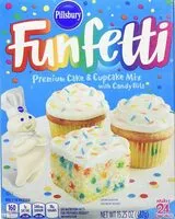 Mängden socker i Funfetti Premium Cake & Cupcake Mix