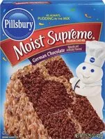 Mängden socker i Cake mix moist supreme german chocolate