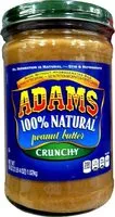 Mängden socker i Natural crunchy peanut butter