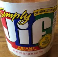 Mängden socker i Simply creamy peanut butter