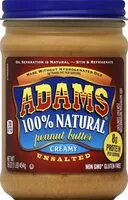 Mängden socker i Natural creamy unsalted peanut butter