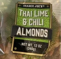 Mängden socker i Thai lime chili almonds