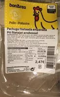 Mängden socker i Pechuga pollo empanada