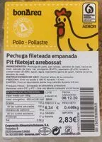 Mängden socker i Pechuga fileteada empanada pollo