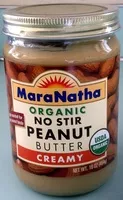 Mängden socker i Organic creamy peanut butter