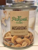 Mängden socker i Mushrooms Pieces And Stems