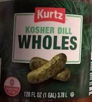 Mängden socker i Whole Kosher Dills