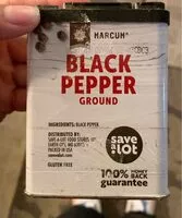 Mängden socker i Black pepper ground