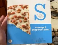 Mängden socker i Sausage, pepperoni pizza