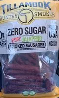 Mängden socker i Spicy Jalapeño smoked sausages