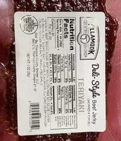 Mängden socker i Teriyaki beef jerky