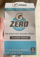 Mängden socker i Glacier freeze zero sugar thirst quencher powder