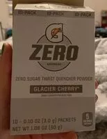 Mängden socker i Glacier cherry zero sugar thirst quencher powder