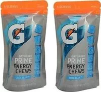 Mängden socker i Prime cool blue energy chews of sleeves