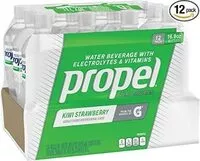 Mängden socker i Propel kiwi strawberry zero calorie sports drinking