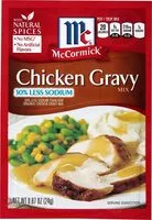 Mängden socker i Less sodium chicken gravy mix