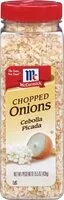 Mängden socker i Chopped onion