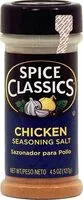 Mängden socker i Spice classics chicken seasoning salt oz