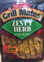 Mängden socker i Grill mates zesty herb marinade