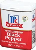 Mängden socker i Ground pepper black