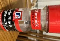 Mängden socker i Whole black peppercorns