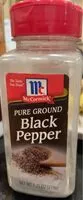 Mängden socker i pure ground black pepper